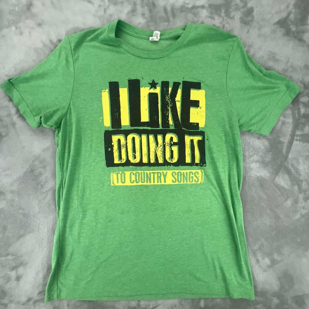Blake Shelton Doing It To Country Songs Tour T Shirt Green L 2017 Concert Tee‎